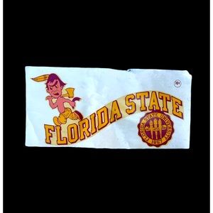 Vintage Florida State Sticker FSU Florida State University Seminoles Car Sticker